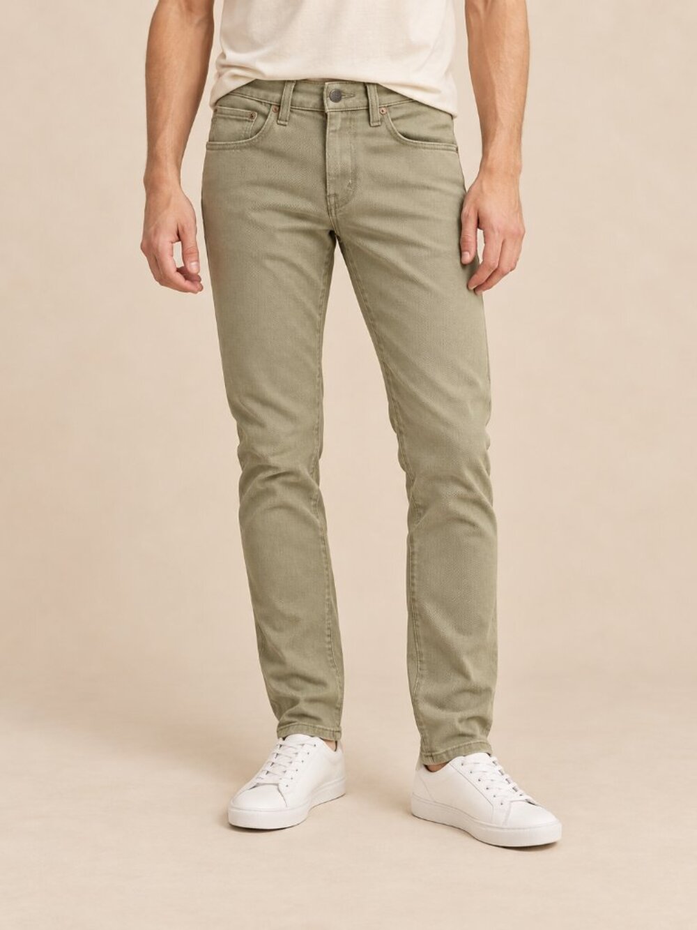 Levi's 512 Jeans Mens 28x32 Olive Khaki Slim Tapered Leg Denim Pants